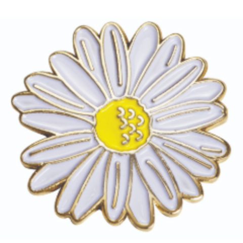 Daisy Enamel Pin Badge