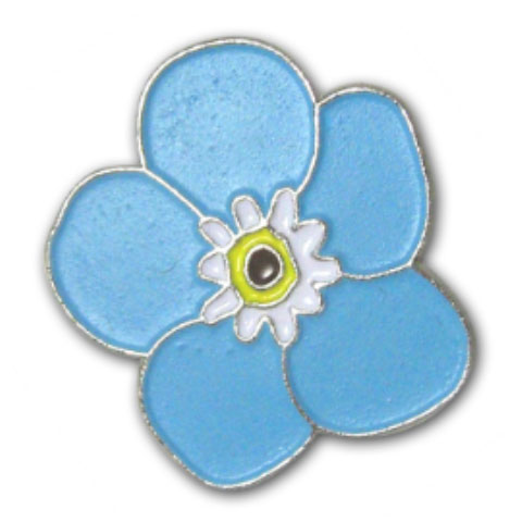 Forget Me Not Pin Badge