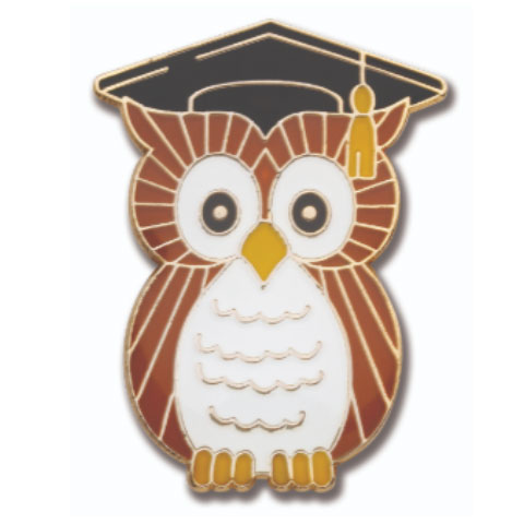 Wise Owl Pin Badge