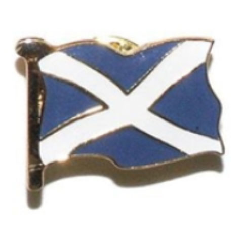 Scottish Saltire Flag Pin Badge